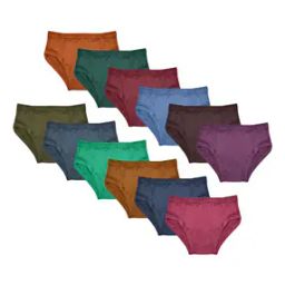 Pack of 12 Briefs with Elasticated Waistband-picture-25