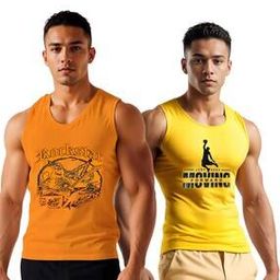 Men Graphic Sleeveless Vest-image-2