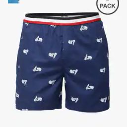 Pack of 2 Novelty Print Boxers with Striped Elasticated Waist-image-3