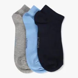 Pack of 3 Ribbed Ankle-Length Socks-16