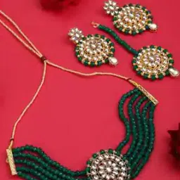 Kundan-Studded Pearl Multi-Piece Set-image-50