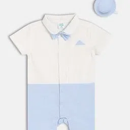 mini klub Boys Colourblock Rompers & Hat Set-picture-36