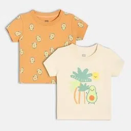 mini klub Boys Pack of 2 Printed Round-Neck T-Shirts-picture-33