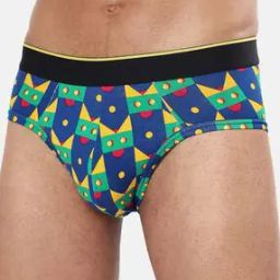 Printed Briefs with Elasticated Waist-image-5
