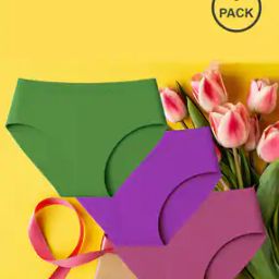 Women Pack of 3 Seamless Briefs-image-115
