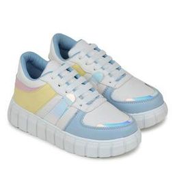 Panelled Low-Top Lace-Up Shoes-image-5