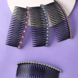Pack of 4 Stone-Studded Hair Clips-image-23