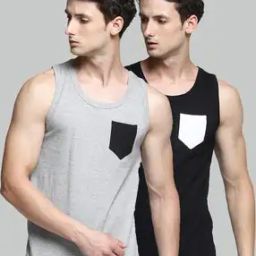 Pack of 2 Heathered Sleeveless Vest-image-34
