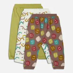Pack of 3 Printed Knitted Pants-image-56