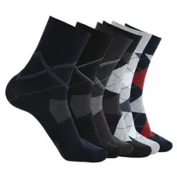 Men Pack of 6 Printed Mid-Calf Length Socks-image-77