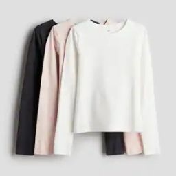 Girls Pack of 3 Jersey Tops-image-53