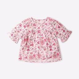 Floral Print High-Low Swing Top-image-25