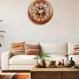 random Printed Round Wall Clock image 1