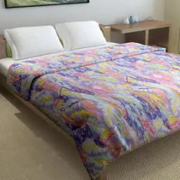 150 GSM Printed Microfiber Reversible Double Comforter-28
