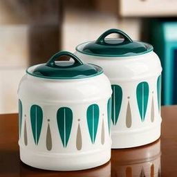 Ceramic Jar for Kitchen Storage with Lid-image-20
