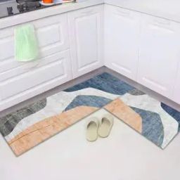 Polyester Non-woven Felt Bathroom Mat 2Pcs-picture-31