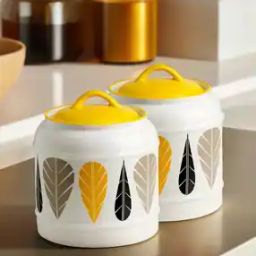 Pack of 2 Ceramic Jar for Kitchen Storage-20