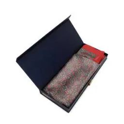 Paisley Print Stole with Pocket Square-image-95