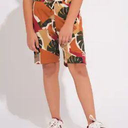 Mid-Rise Shorts with Drawstring Waist-image-32