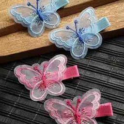 Set of 4 Girls Embellished Hair Clips-image-3