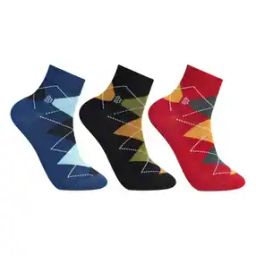 Pack of 3 Striped Ankle-Length Socks-image-99