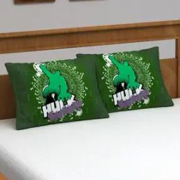 Set of 2 Hulk Print Pillow Covers-20