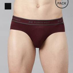 Men Pack of 2 Briefs with Elasticated Waist-image-3