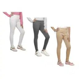 Pack of 3 Leggings with Elasticated Waist-image-48