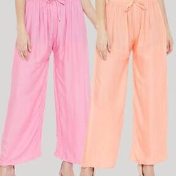 Pack of 2 Solid Palazzos-picture-32