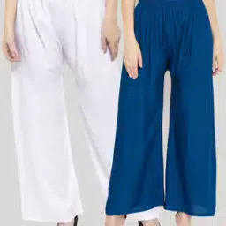 Pack of 2 Solid Palazzos-picture-32