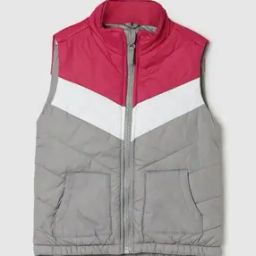 Girls Colourblock Bomber Jacket with Insert Pockets-picture-41