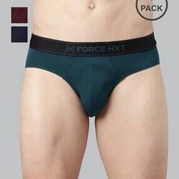 force nxt Pack of 3 Men Briefs with Elasticated Waistband-picture-8