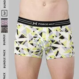 Pack of 3 Men Printed Briefs with Elasticated Waistband-30