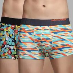 Men Regular FitAbstract Trunks-picture-48
