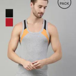 Pack of 3 Men Scoop-Neck Vests-picture-32