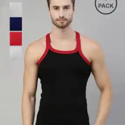 Pack of 5 Men Scoop-Neck Vests-image-42