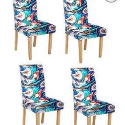 Set of 4 Slipcover Washable Chair Covers-image-72