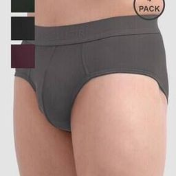 Pack Of 4 Men Logo Print Regular Briefs-picture-21