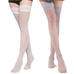 Women Pack of 2 Lace Stockings-26