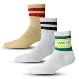 Pack of 3 Striped Mid-Calf Length Socks-image-66