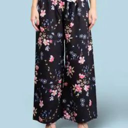 Women Floral Print Palazzos with Drawstring Waist-picture-47