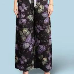 Women Floral Print Palazzos with Drawstring Waist-picture-45