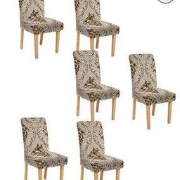 Set of 6 Floral Print Chair Cover-image-76
