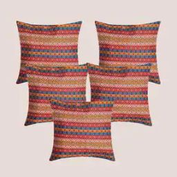 Set of 5 Digital Print Cushion Covers 16" x 16"-image-2