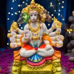 Decorative Panchmukhi Hanuman Idol-37