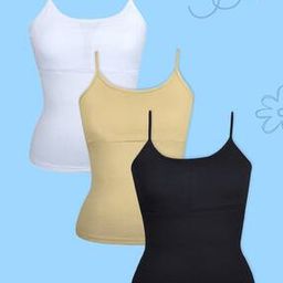 Pack of 3 Girls Padded Camisole Slip-image-83