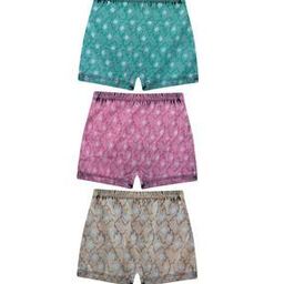 Girls Pack of 3 Printed Boyshorts with Elasticated Waist-image-118