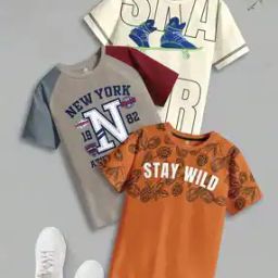 Boys Self-design T-shirt-15