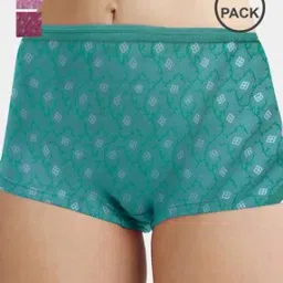 Girls Pack of 3 Printed Cotton Bloomers-image-11