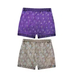 Girls Pack of 2 Printed Cotton Bloomers-image-47